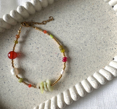 LITTLE GREEN STONE BRACELET