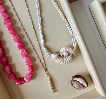 PINK STONE NECKLACE