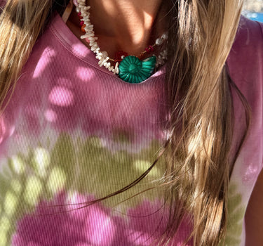 GREEN SHELL NECKLACE